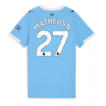 Manchester City Matheus Nunes #27 Tricou Fotbal Replică 2025-26 Femei Acasa